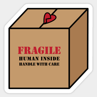 Fragile Human Sticker